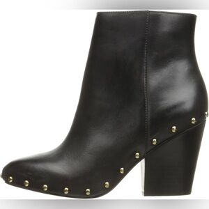 BCBGeneration Genuine Leather Black Jonnie Studded Ankle Boots Perfect Fall Boot